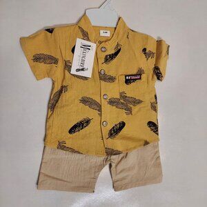 NWT BOUTIQUE BOY'S TWO-PIECE SET - SIZE 3-6M